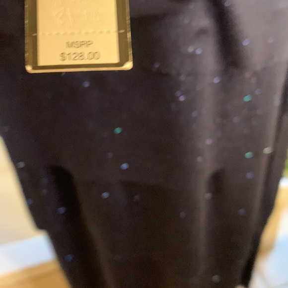 Navy Sparkly Tahari Dress - Picture 6 of 10
